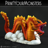 3D Printed Print Your Monsters Cloud Tatsu Total Serpents 28mm - 32mm D&D Wargaming