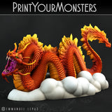 3D Printed Print Your Monsters Cloud Tatsu Total Serpents 28mm - 32mm D&D Wargaming
