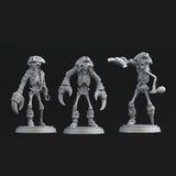 3D Printed Print Your Monsters Crab Pirate Set 28mm - 32mm D&D Wargaming
