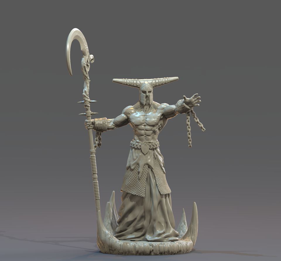 3D Printed Clay Cyanide Cronos Greek Myth Gods and Goddesses Ragnarok D&D