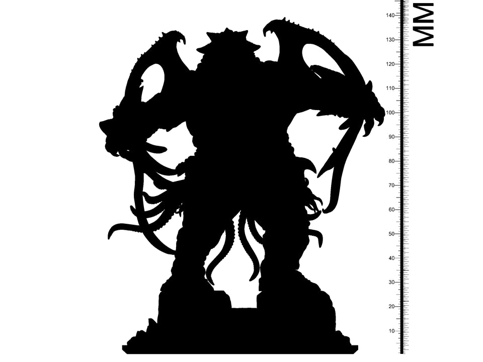 3D Printed Clay Cyanide Cthulhu Great Old Gods Ragnarok D&D
