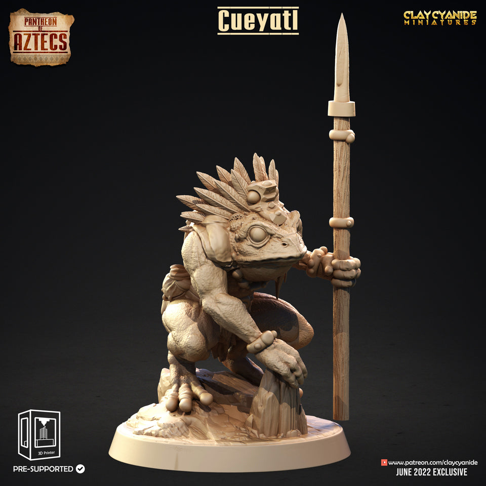 3D Printed Clay Cyanide Cueyatl Set Pantheon of Aztecs Ragnarok D&D