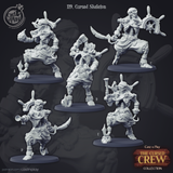 3D Printed Cast n Play Cursed Skeletons The Cursed Crew 28mm 32mm D&D