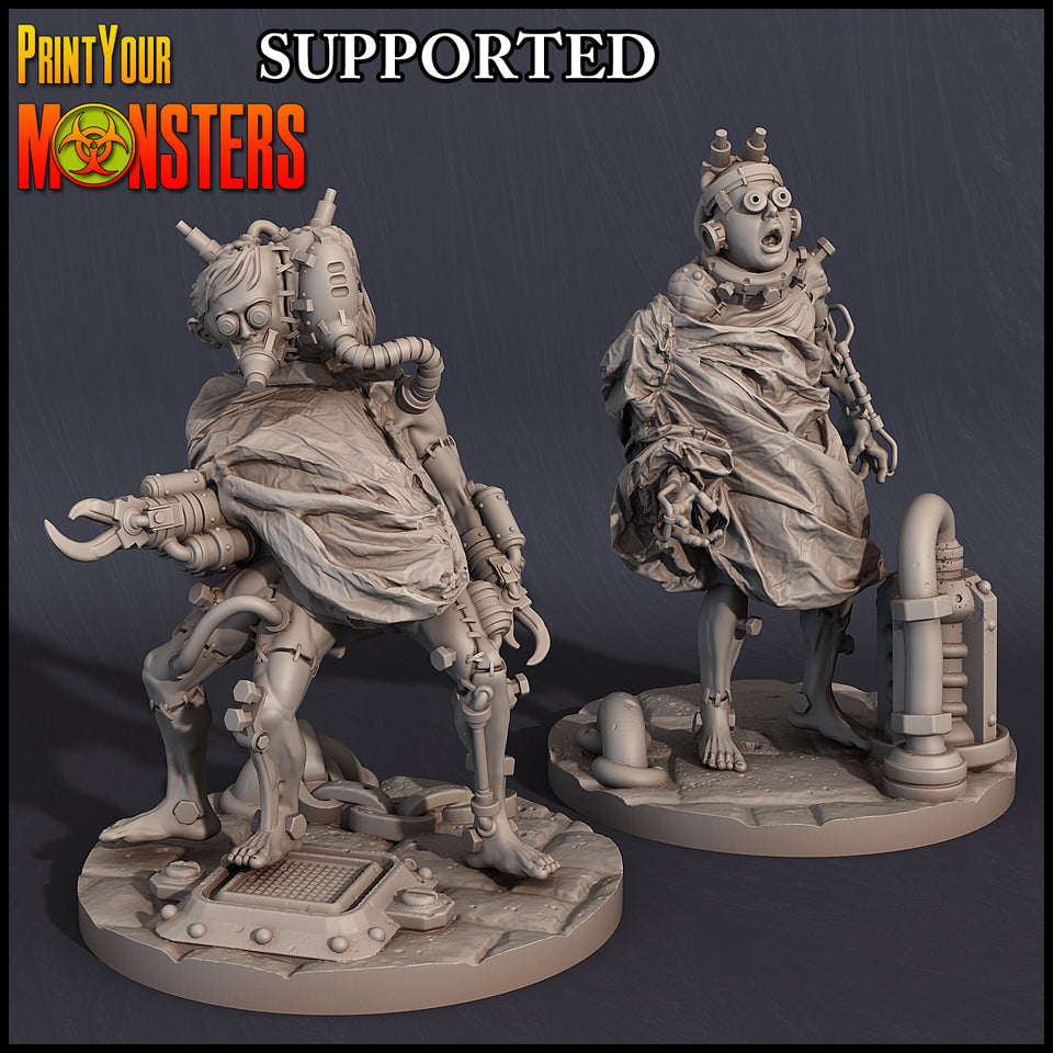 3D Printed Print Your Monsters Cyber Patients Horrifying Laboratory Pack 28mm - 32mm D&D Wargaming