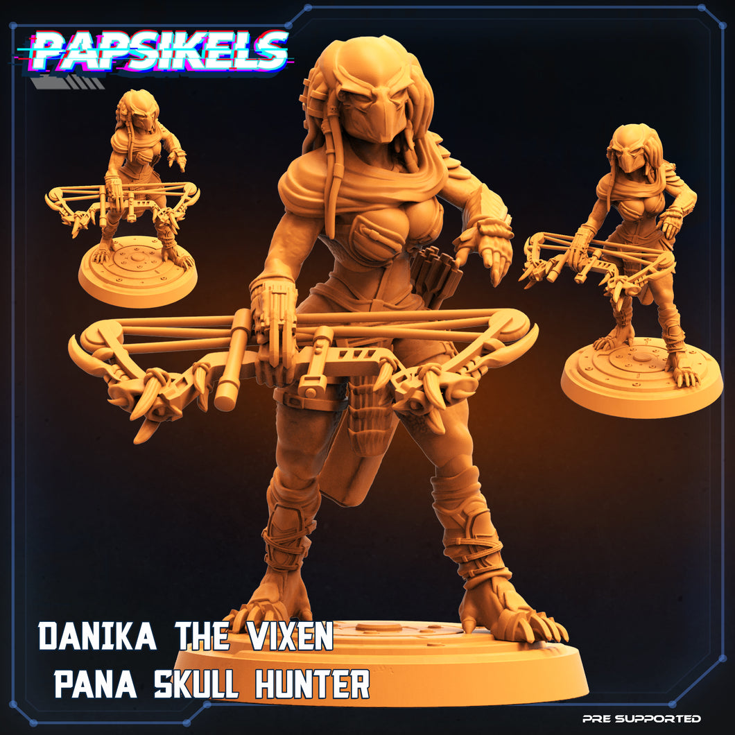 3D Printed Papsikels Cyberpunk Vixen Pana Skull Hunter Danika - 28mm 32mm