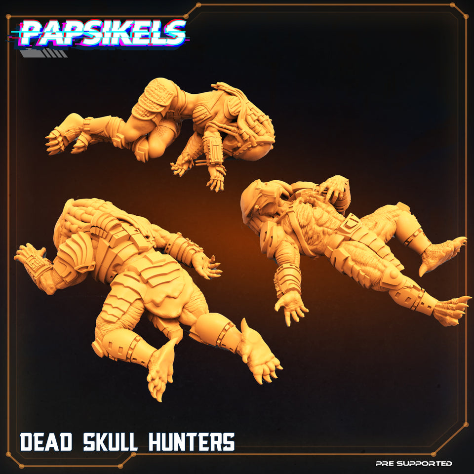 3D Printed Papsikels Cyberpunk Sci-Fi Dead Skull Hunter Set - 28mm 32mm