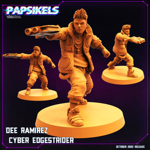 3D Printed Papsikels Cyberpunk Sci-Fi Dee Ramirez Cyber Edgestrider - 28mm 32mm