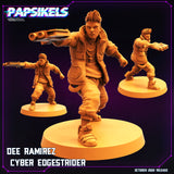 3D Printed Papsikels Cyberpunk Sci-Fi Dee Ramirez Cyber Edgestrider - 28mm 32mm