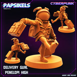 3D Printed Papsikels Cyberpunk Sci-Fi Cyber Delivery Set - 28mm 32mm