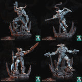 3D Printed Archvillain Games Armari Light Infantry Demonstar - The Reckoning 28 32mm D&D