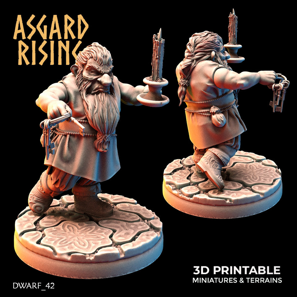 3D Printed Asgard Rising Dwarf Artisan Worker Set 28mm - 32mm