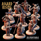 3D Printed Asgard Rising Dwarven Shield-Maidens Set 28mm - 32mm
