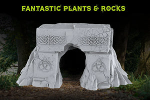 3D Printed Fantastic Plants and Rocks DWARVES MINE ENTRANCE 28mm - 32mm D&D Wargaming