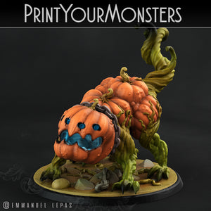 3D Printed Print Your Monsters Dangerous Pumpkin Dog 1 Attack Pack II 28mm - 32mm D&D Wargaming