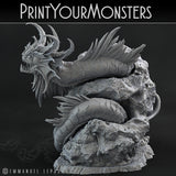 3D Printed Print Your Monsters Death Jester Eel Lurkers of the Deep 28mm - 32mm D&D Wargaming