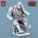 3D Printed STL Miniatures Dentist Set Fantasy NPC 2 | 28 - 32mm War Gaming D&D