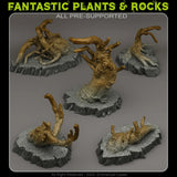 3D Printed Fantastic Plants and Rocks Desolation Trees 28mm - 32mm D&D Wargaming