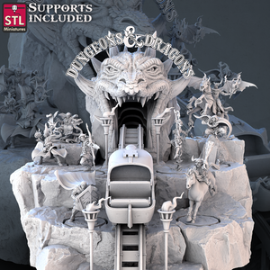 3D Printed STL Miniatures Venger DnD Tribute Set 28mm - 32mm War Gaming D&D