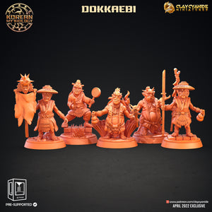 3D Printed Clay Cyanide Dokkaebi Warriors Korean Mythology Ragnarok D&D