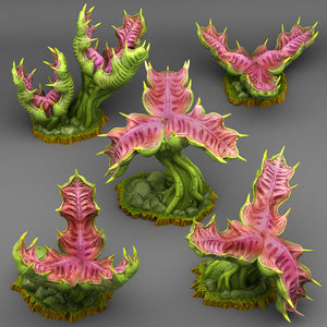 3D Printed Fantastic Plants and Rocks Dragontongue Mancatcher 28mm - 32mm D&D Wargaming