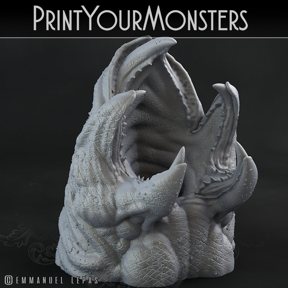 3D Printed Print Your Monsters Dune Maw Worms Subterranean Terrors 28mm - 32mm D&D Wargaming