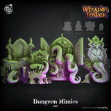3D Printed Cast n Play Dungeon Mimics Set Wizard's Tower 28mm 32mm D&D