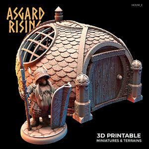 3D Printed Asgard Rising Dwarven Kingdom Houses Industrial Architecture 28mm - 32mm