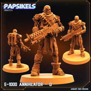 3D Printed Papsikels Cyberpunk Sci-Fi E-1000 Annihilator D 28mm 32mm