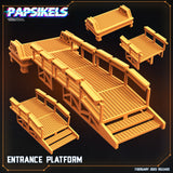 3D Printed Papsikels Cyberpunk  Sci-Fi - Entrance Platform - 28mm 32mm