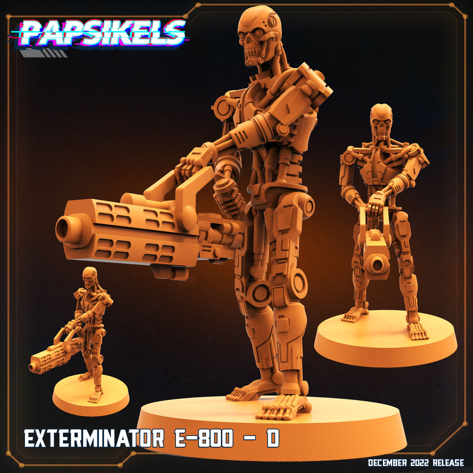 3D Printed Papsikels Cyberpunk Exterminator E-800 Set - 28mm 32mm