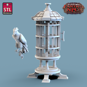 3D Printed STL Miniatures Exotic Pet Vendor Set Fantasy NPC 28mm - 32mm War Gaming D&D