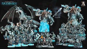 3D Printed Archvillain Games Soturi Herdlord of the Mammuti Frostburn Horrors - Path of Ice 28 32mm D&D