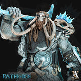 3D Printed Archvillain Games Soturi Herdlord of the Mammuti Frostburn Horrors - Path of Ice 28 32mm D&D