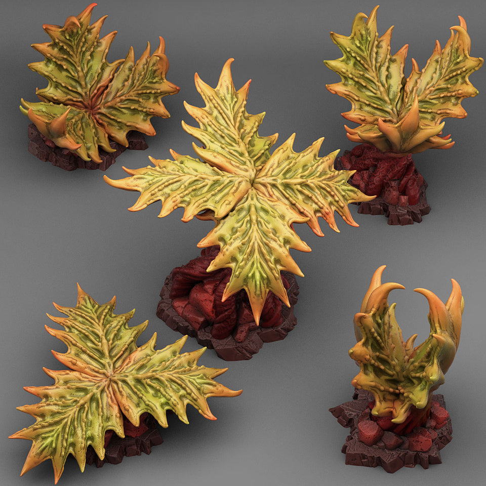 3D Printed Fantastic Plants and Rocks Fairy Hammocks 28mm - 32mm D&D Wargaming