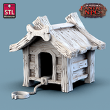 3D Printed STL Miniatures Farmer Set Fantasy NPC 28mm - 32mm War Gaming D&D