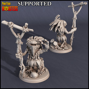 3D Printed Print Your Monsters Frog Chaman Swamp Invasion 28mm - 32mm D&D Wargaming