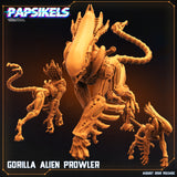 3D Printed Papsikels Cyberpunk Sci-Fi Gorilla Alien Set - 28mm 32mm