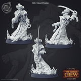 3D Printed Cast n Play Ghost Pirates The Cursed Crew 28mm 32mm D&D