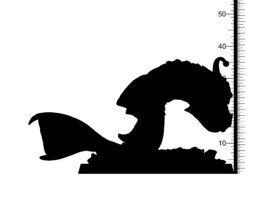 3D Printed Clay Cyanide Giant Anglerfish Maori Mythos 28mm-32mm Ragnarok D&D