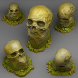 3D Printed Fantastic Plants and Rocks Giant Skull Stones 28mm - 32mm D&D Wargaming