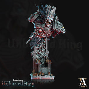 3D Printed Archvillain Games Atrum Rex Bust - Gravebound The Unburied King 28 32mm D&D