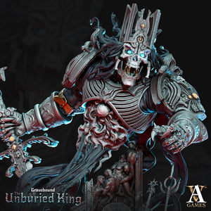 3D Printed Archvillain Games Atrum Rex - Gravebound The Unburied King 28 32mm D&D