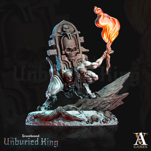 3D Printed Archvillain Games Lapis Erratica - Gravebound The Unburied King 28 32mm D&D