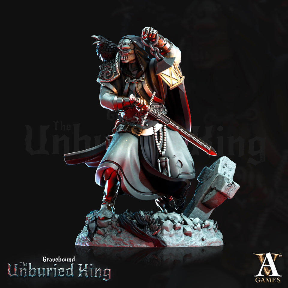 3D Printed Archvillain Games Morituri - Gravebound The Unburied King 28 32mm D&D