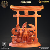 3D Printed Clay Cyanide Gumiho Nine Tails Korean Mythology Ragnarok D&D