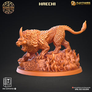 3D Printed Clay Cyanide Haechi Lion Korean Mythology Ragnarok D&D