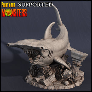 3D Printed Print Your Monsters Great Hammer Rider Dark Water Sanctum 28mm - 32mm D&D Wargaming