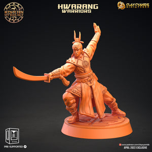 3D Printed Clay Cyanide Hwarang Wall Warriors Korean Mythology Ragnarok D&D