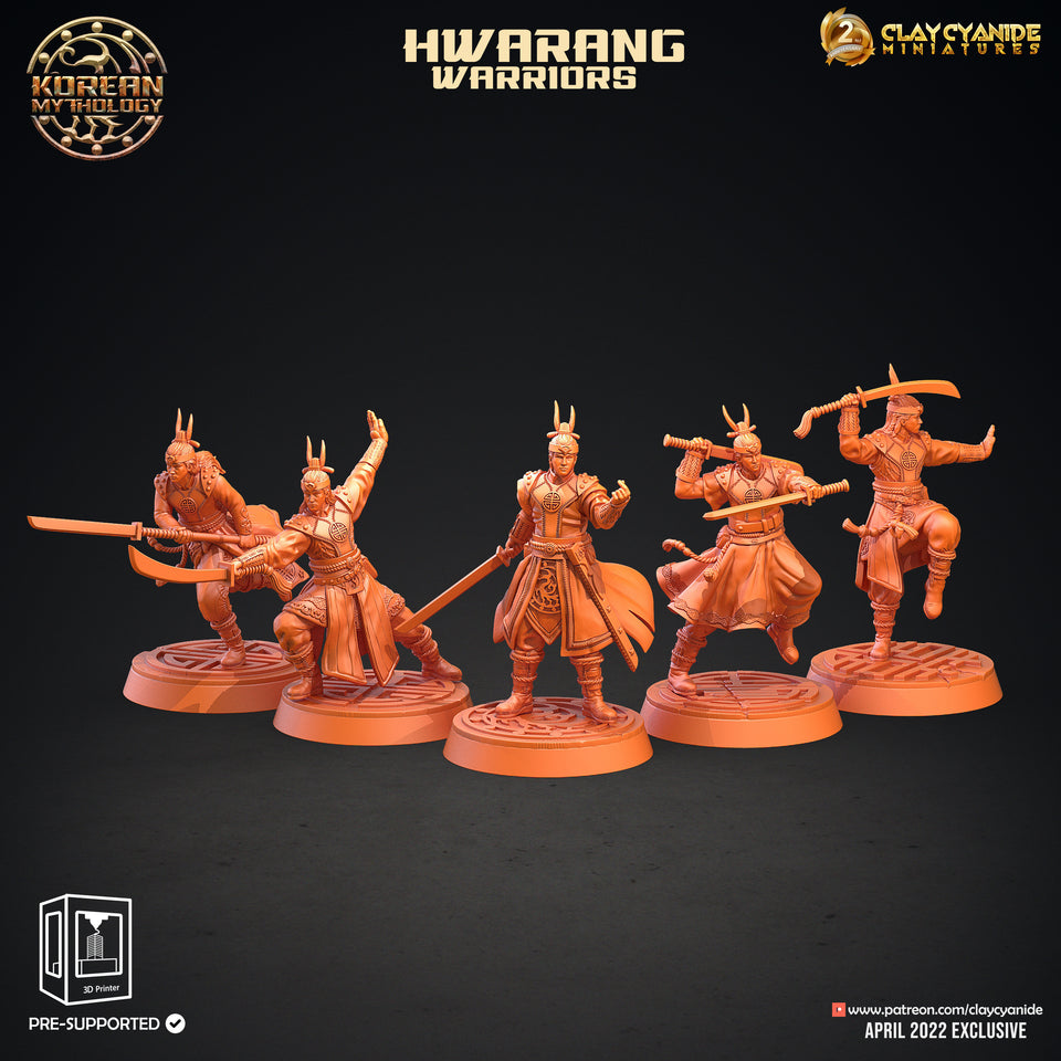 3D Printed Clay Cyanide Hwarang Wall Warriors Korean Mythology Ragnarok D&D