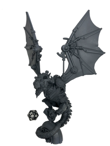 3D Printed Bestiary Vol. 4 Nafarrate - Clockwork Dragon 32mm Ragnarok D&D - Charming Terrain